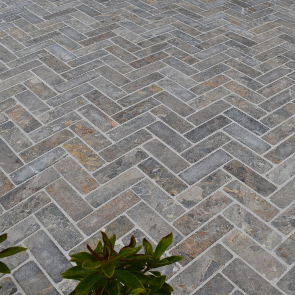 Adair Marble Sawn Tumbled Slimline Pavers