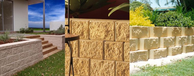 Concrete block - retaining walls