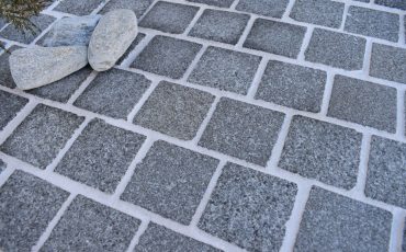 Cobblestones and different surface finishes